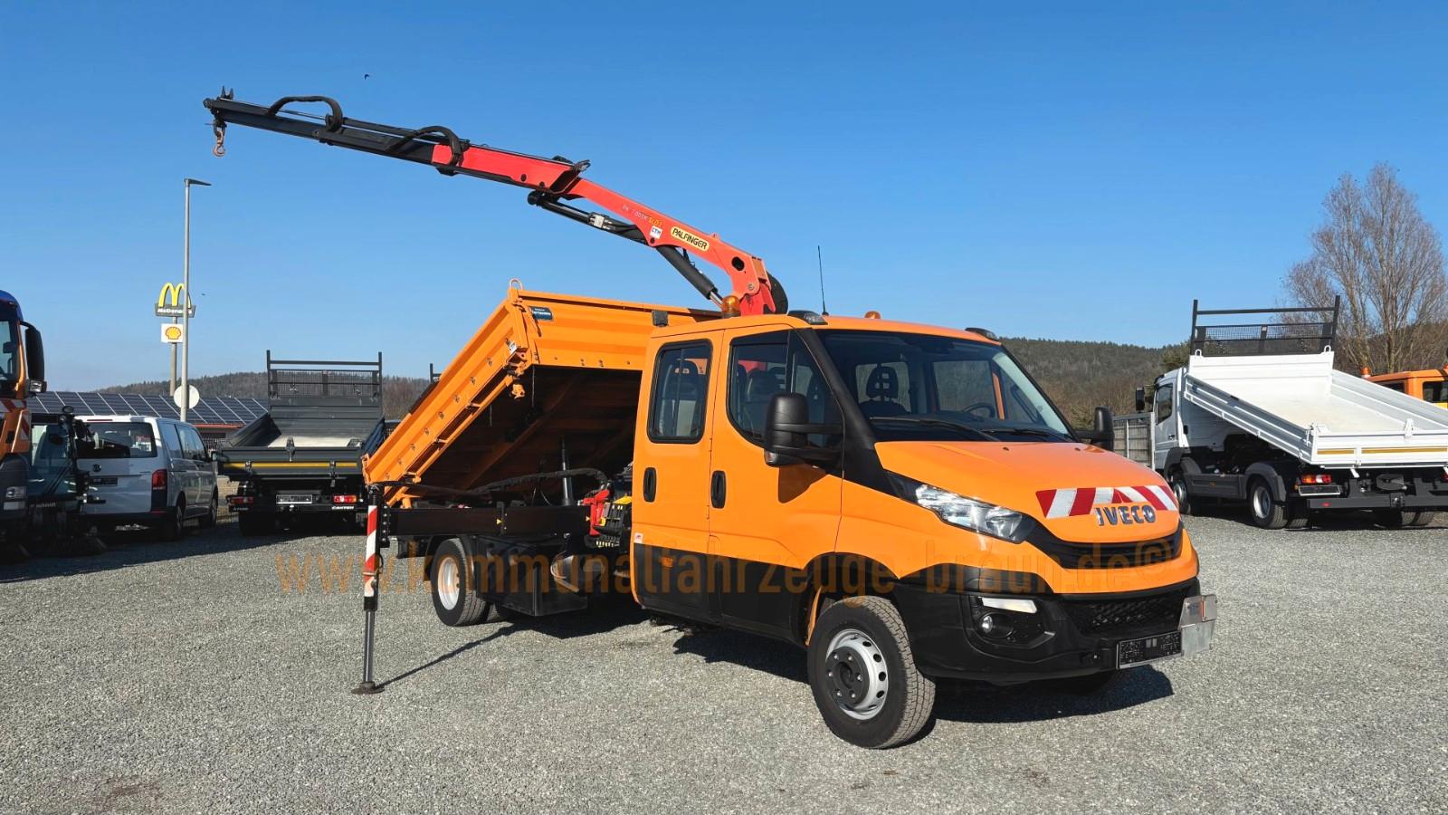 Iveco Daily 70C18*Meiller Kipper*Palfinger Kran*2x AHK