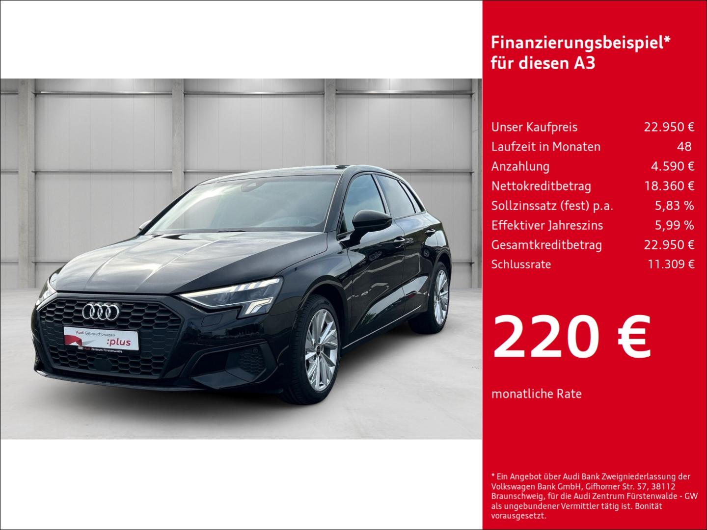 Audi A3 Sportback 30 TDI S-tronic AHK-abnehmbar Navi 