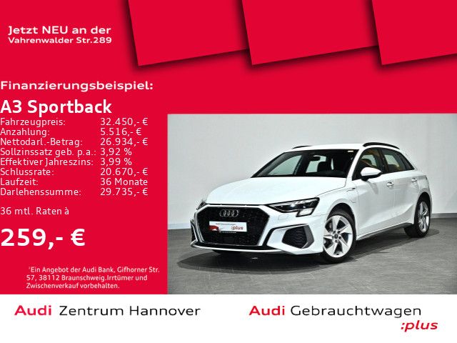 Audi A3 Sportback S line 40 TFSIe Matrix virtual ACC