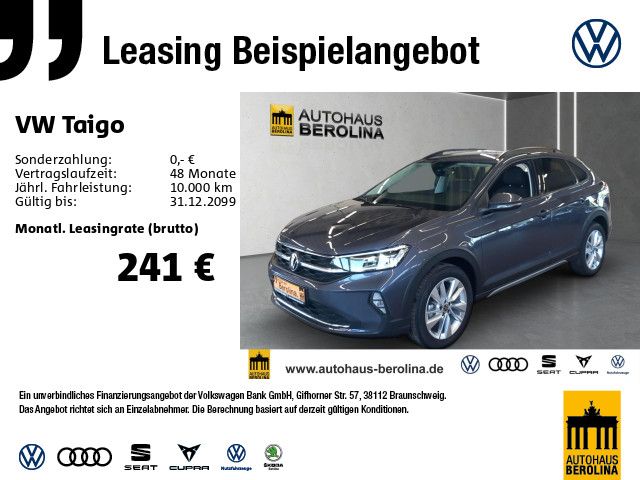 Vorschaubild: VW Taigo 1.0 TSI Life DSG *IQ-MATRIX*R-CAM*SHZ* (Fahrzeug-Nr. L05288)