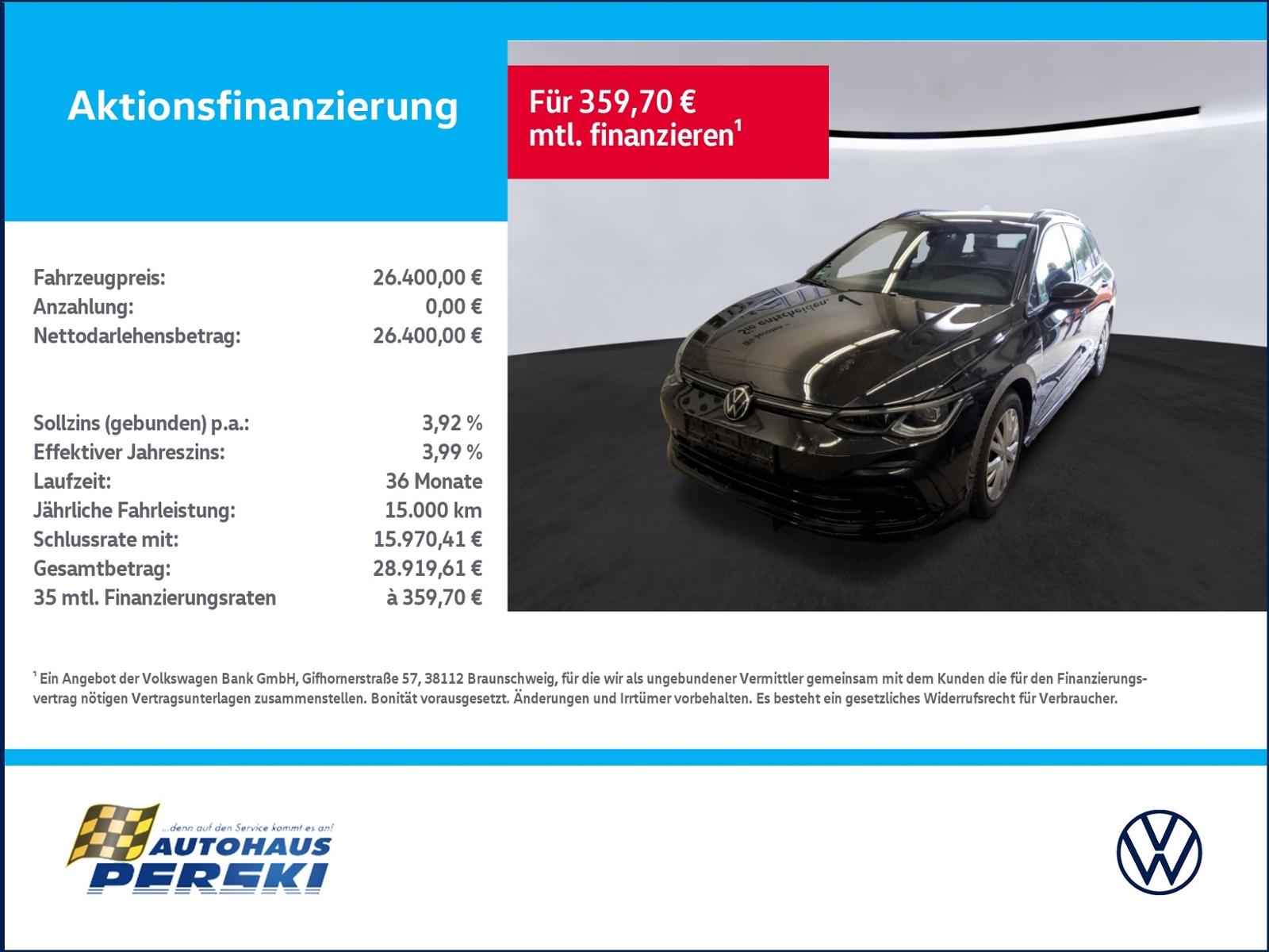 Volkswagen Golf Variant VIII 8 2.0 TDI R-Line DSG Black St