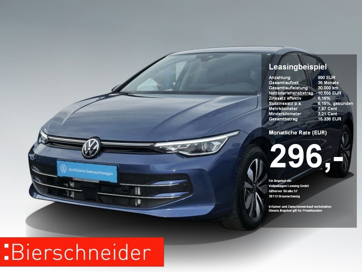 Volkswagen Golf 8 1.5 eTSI DSG Goal AHK NAVI 16 KAMERA LED