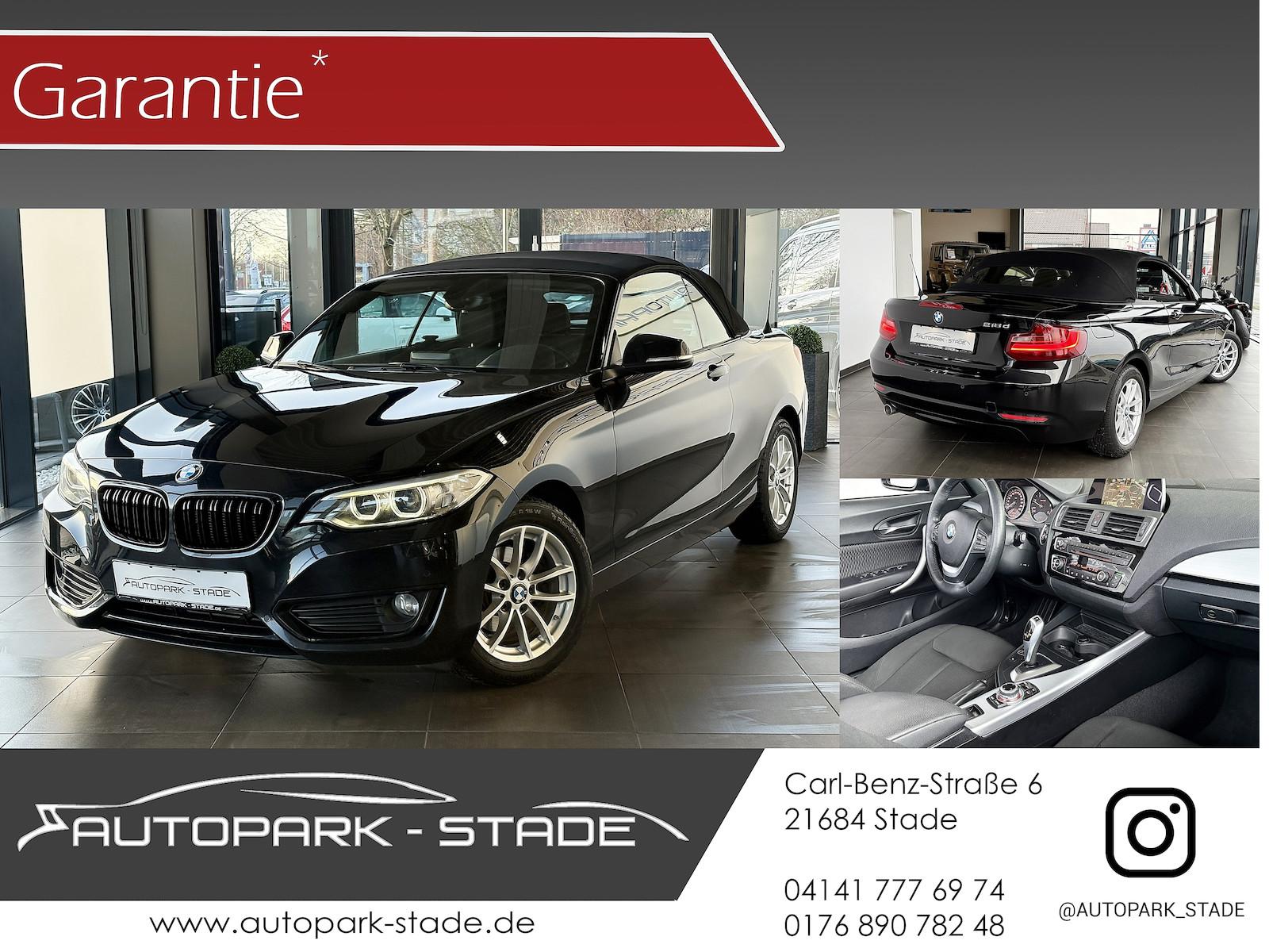 BMW 218d Cabrio Aut. Xenon Navi PDC Tempo Klimaauto