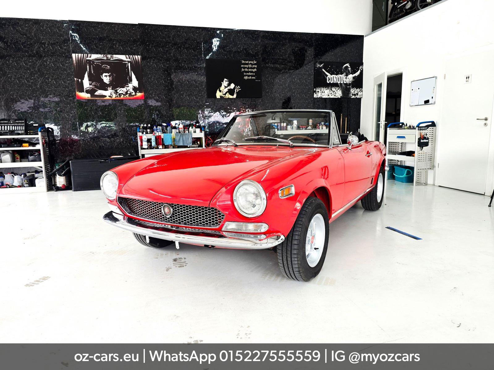 Fiat 124 Spider #TÜV#H-Zul.#Wertgutachten Note 1