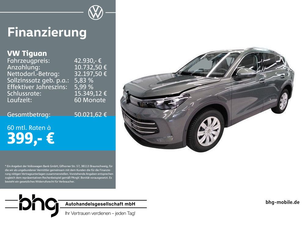 Tiguan Elegance 1,5 l eHybrid DSG