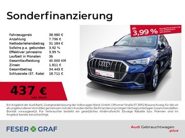 Audi Leasing Angebot: Audi Q3 35 TFSI S tronic S line AHK RFK PDC plus