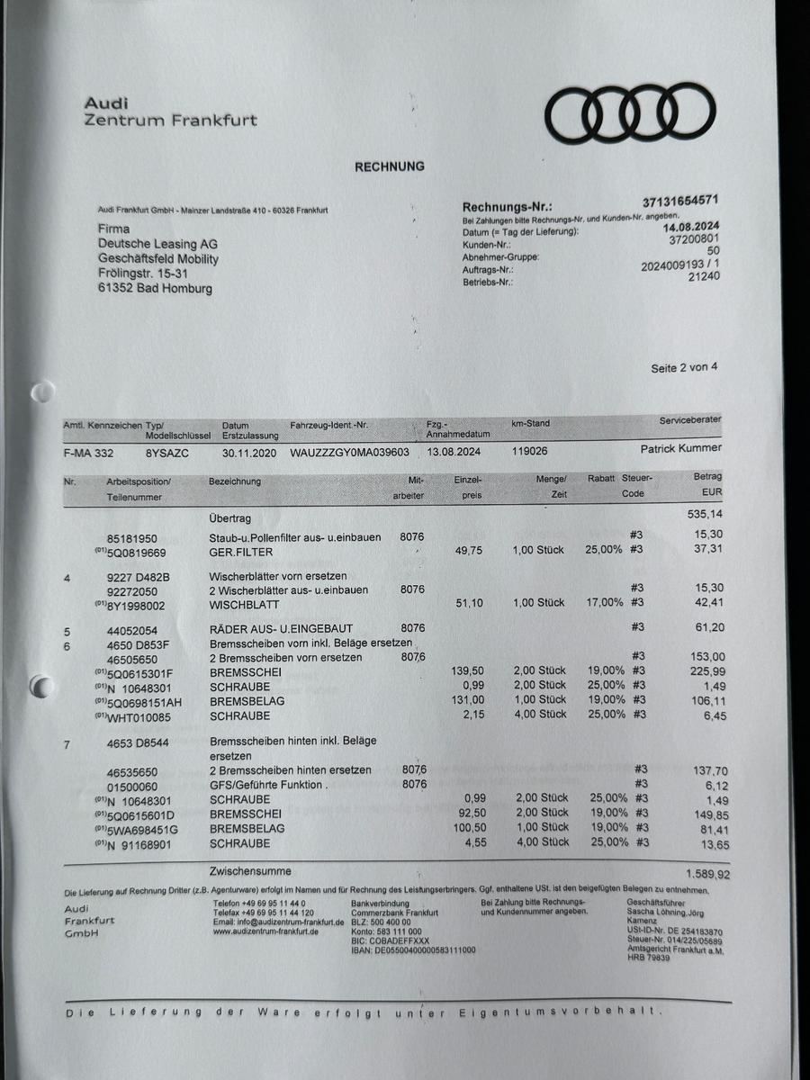 Audi A3 Limousine S-LINE RS3 S-SITZE PANO VIRTUAL LED