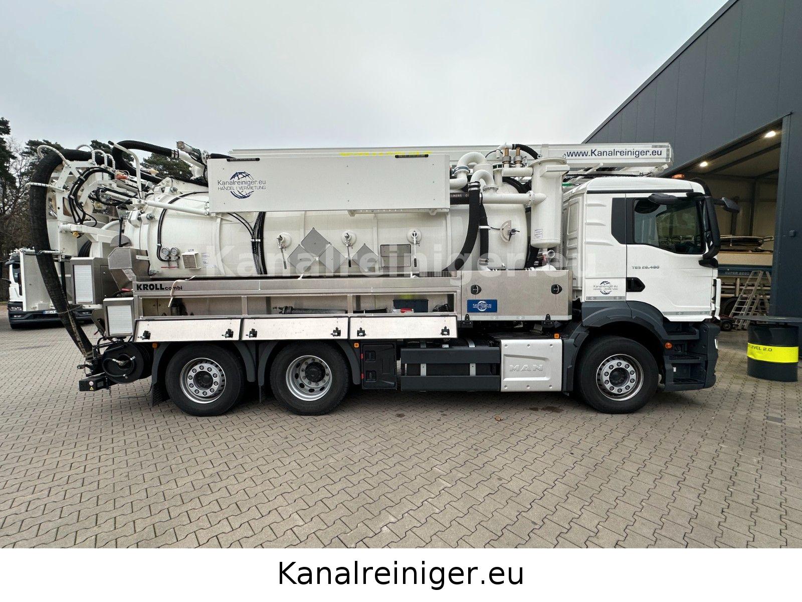 MAN TGS 26.480 6x2 mit Kroll ADR Kombi und Simultan