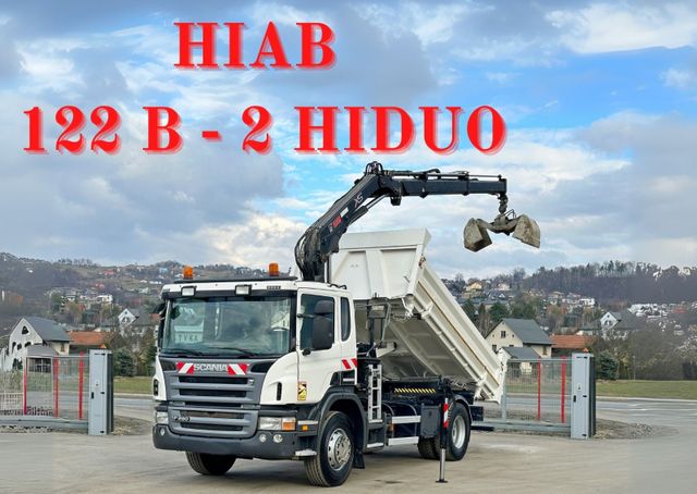 Scania P 280 * HIAB 122 B - 2 HIDUO + FUNK* TOPZUSTAND