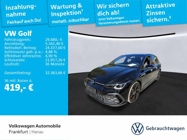 Volkswagen Golf VIII 2.0 TSI DSG GTI Navi IQ.LIGHT - LED-Ma