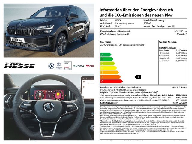 Skoda Kodiaq 4x4 2,0 TDI DSG Sportline, 20" Alu, AHK, 