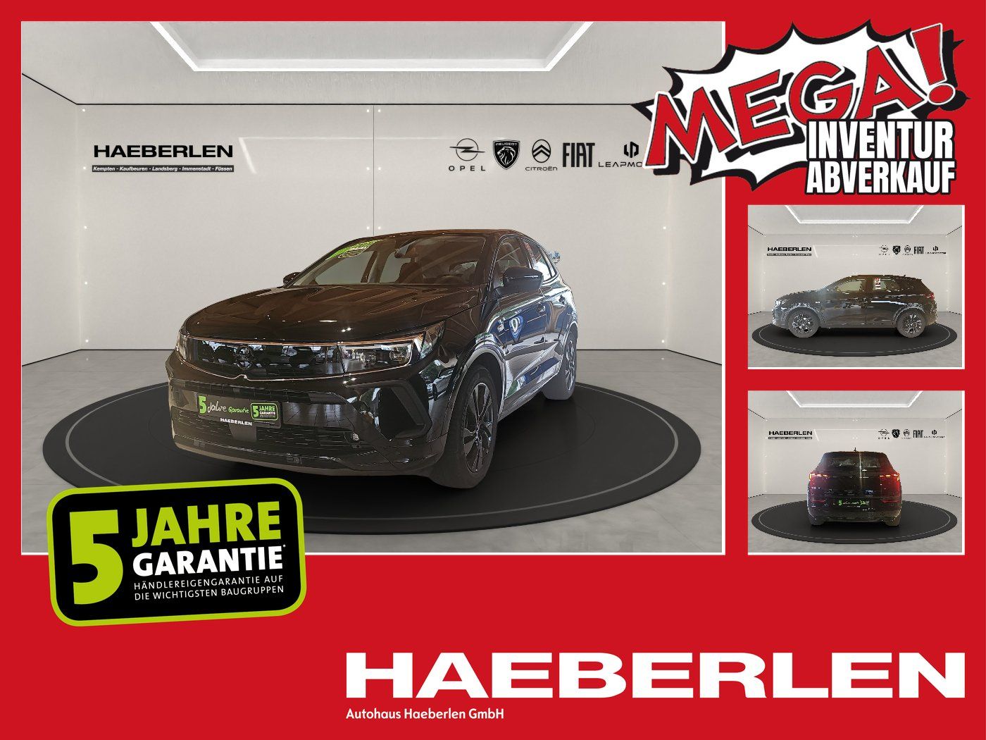 Opel Grandland 1.2 Turbo GS Line Alcantara+LED+SHZ+LM