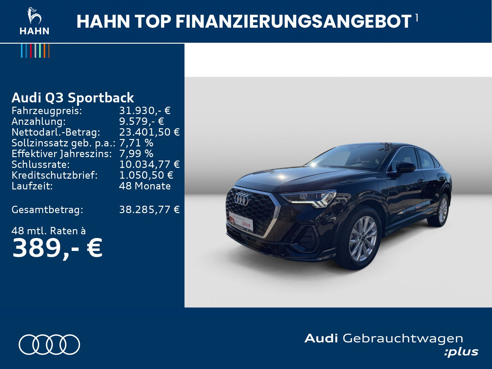 Audi Q3 Sportback 45 TFSIe S tronic LED Navi imagem 2