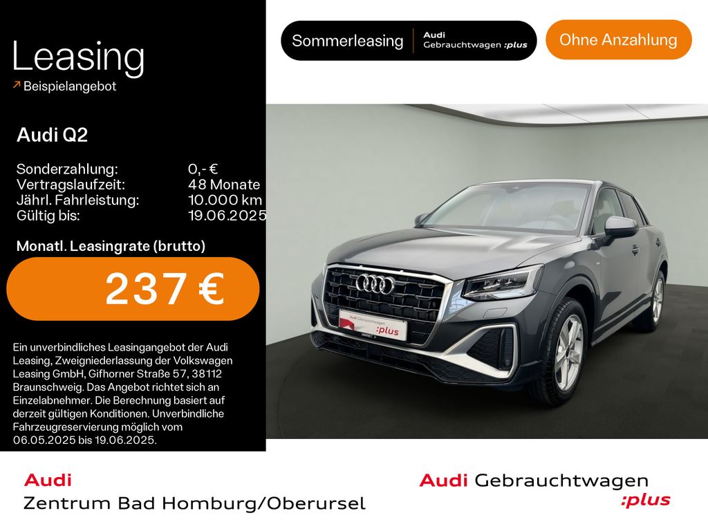 Audi Q2 30 TFSI S line*Navi*LED*Alu*AHK*PDC*Virtual C