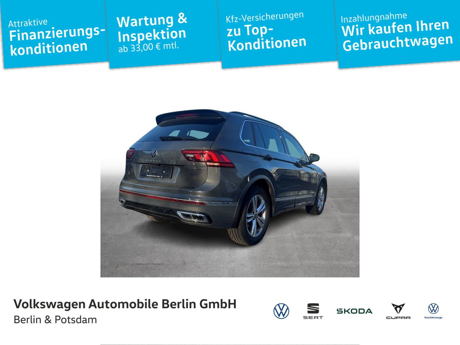Volkswagen Tiguan 2.0 TSI R-Line 4M. DSG Navi LED AZV Kamer