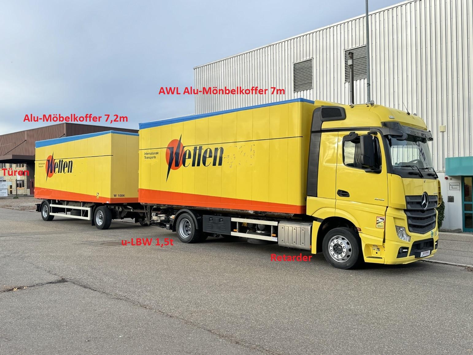 Mercedes-Benz Actros 1848 LL Gr.Haus AWL-Möbelkoffer uLBW