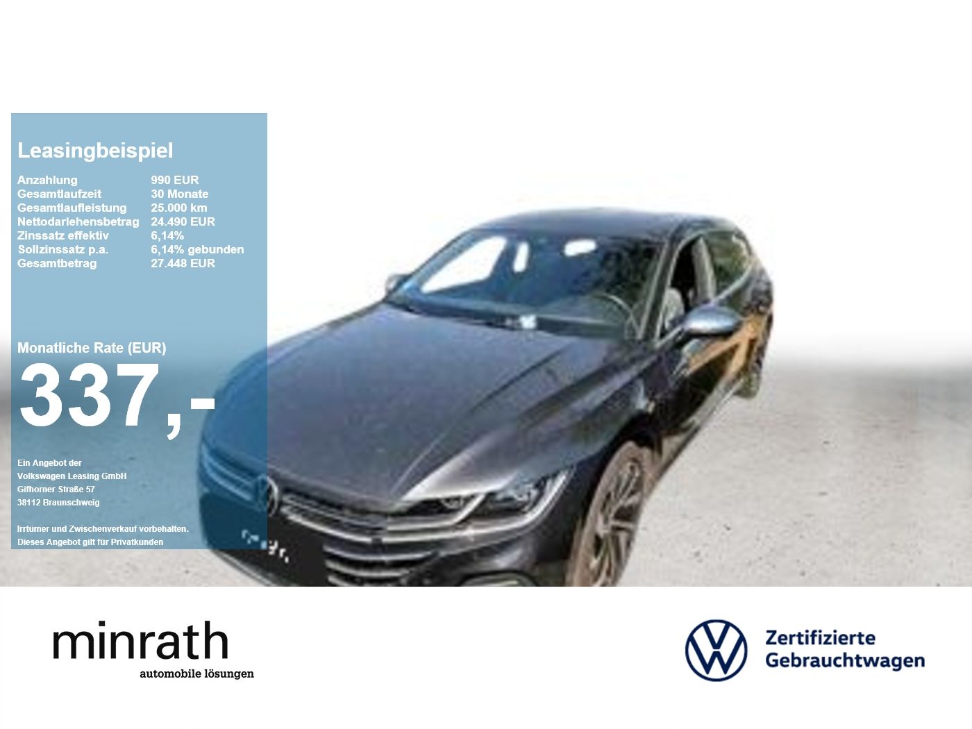 Volkswagen Arteon Shooting Brake Elegance 2.0 TDI DSG AHK+S