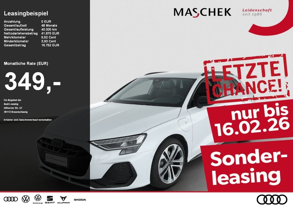 A3 Sportback 40 TFSI e S line AHK Matrix HUD R-C