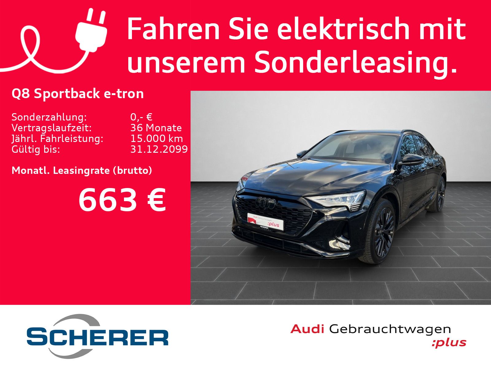 Audi Q8 Sportback e-tron advanced 55 e-tron S Line B&
