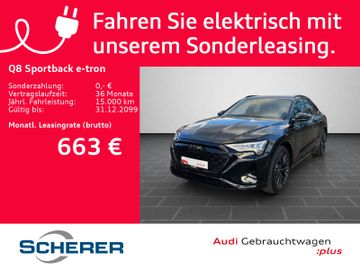 Audi Leasingangebot: Audi Q8 Sportback e-tron advanced 55 e-tron S Line B&
