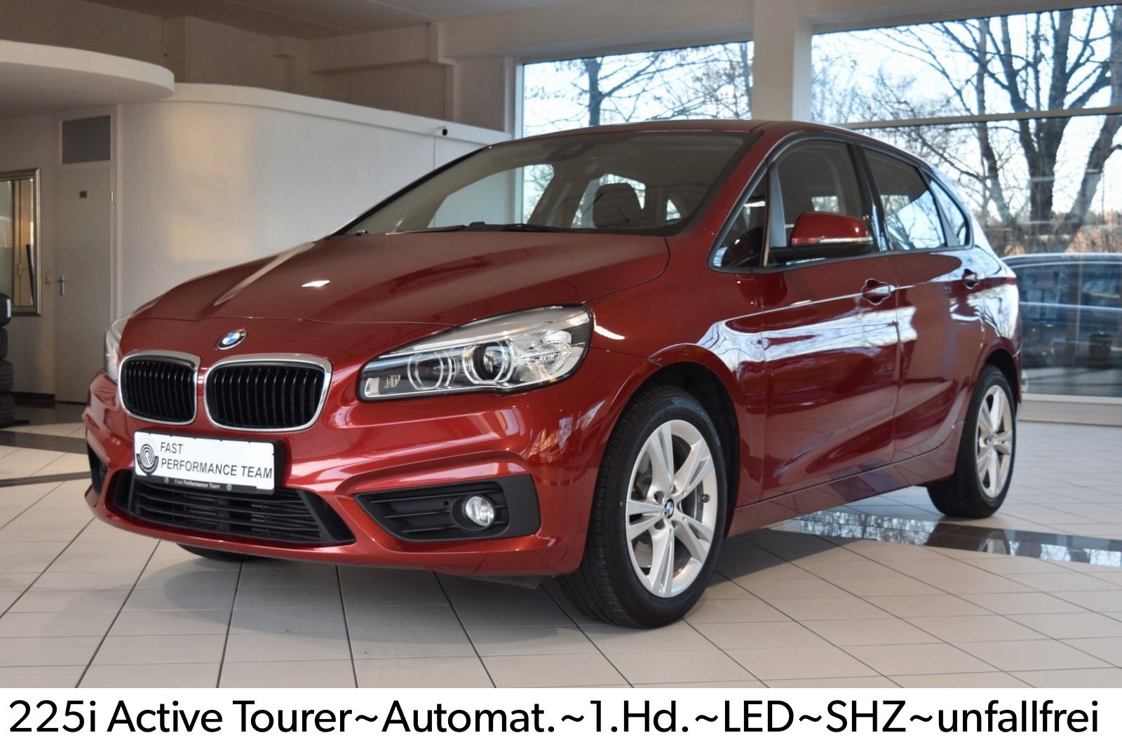 BMW 225 Active Tourer 2014, 2.0 benzīns, Automāts, Furgons, Sarkans — Latvijā