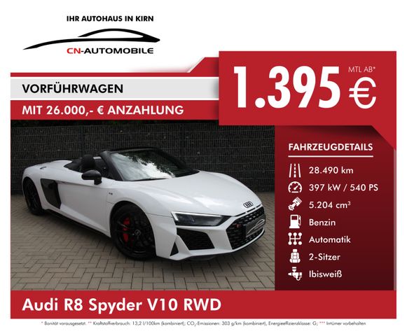 Audi R8 Spyder V10 RWD 5JGar. FINANZIERUNG ab 3,99%