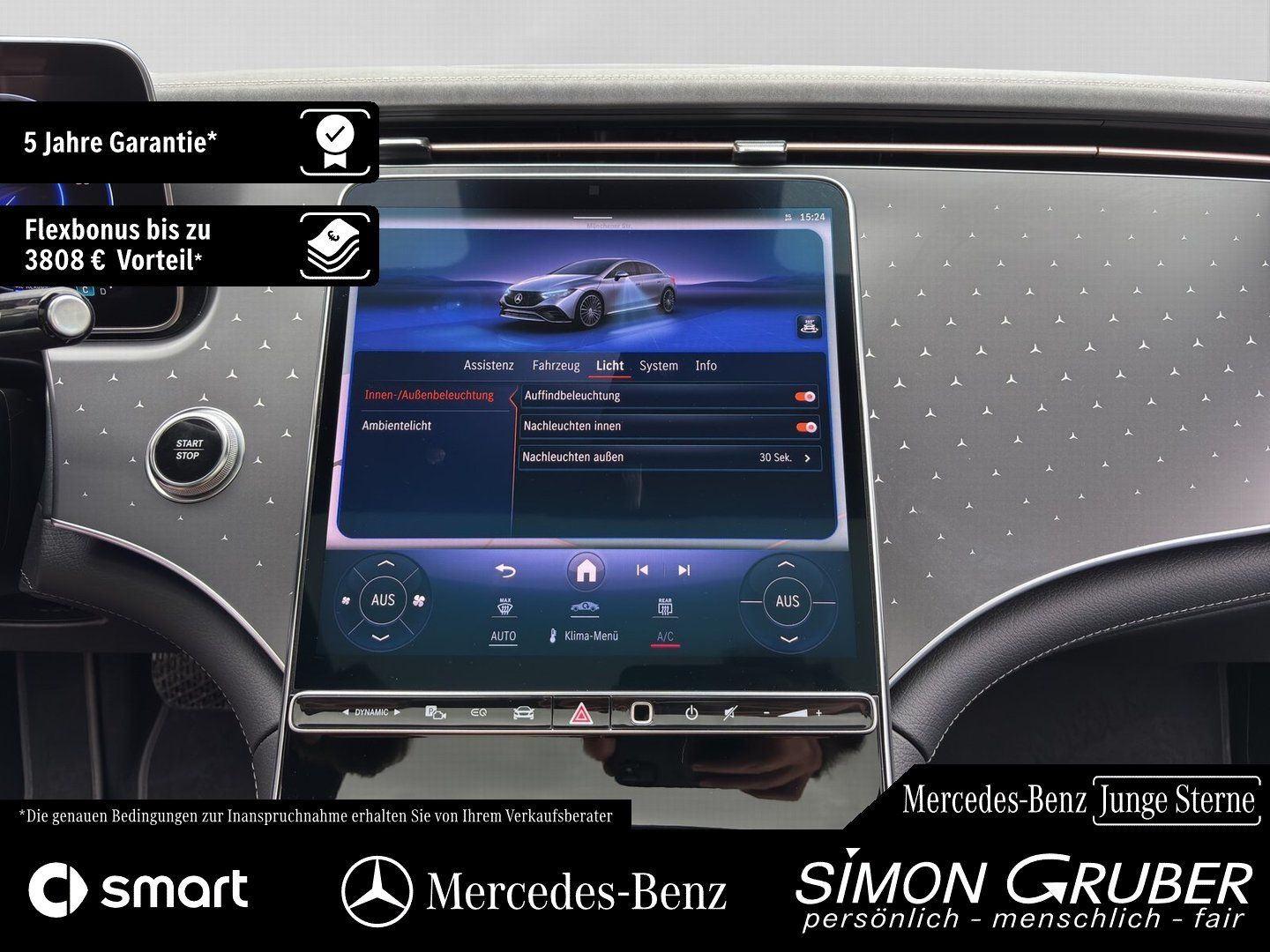 Fahrzeugabbildung Mercedes-Benz EQE 300 Electric Art Pano LED Guard 360 Kamera