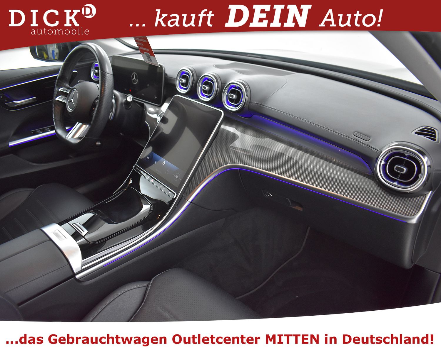 MERCEDES-BENZ C300e 2X AMG Line NIGHT+STDHZ+KAMER+LED+TEMP+18" - Image 12