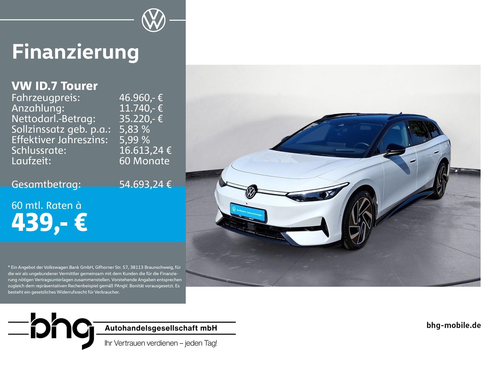 Volkswagen ID.7 Tourer Pro 77 AHK MatrixLED IQ.Drive ACC Pa