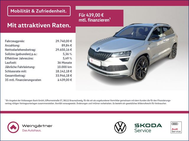 Karoq 2.0 TSI Sportline, AHK, Amundsen, ACC, Rea