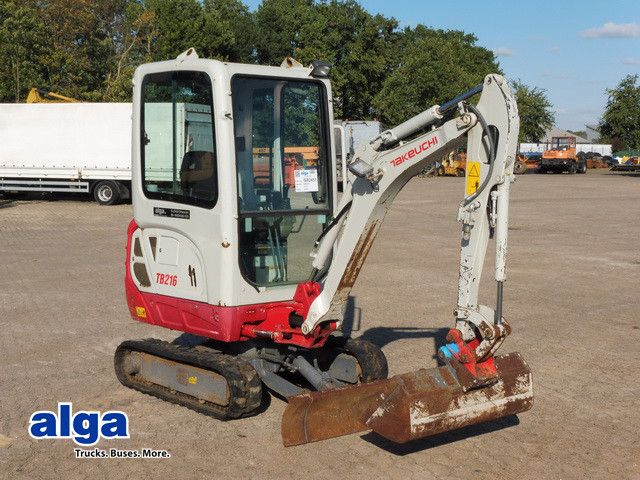 Takeuchi TB 216, S.W.S., Greifer + Hammervorrichtung