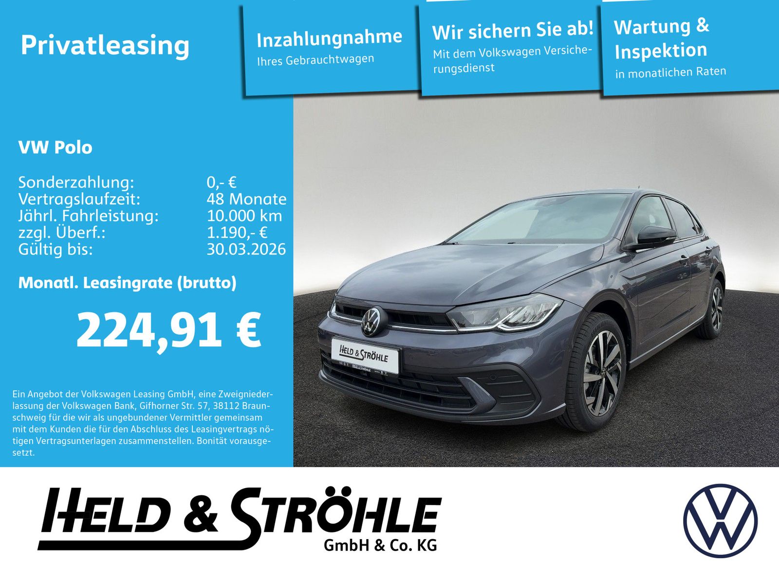 Volkswagen Polo GOAL 1,0l DSG SHZ WKR KURZZULASSUNG