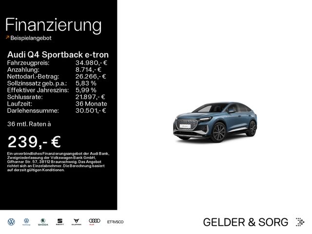 Audi Q4 Sportback 40 e-tron S line Dynamik*Pano*RFK