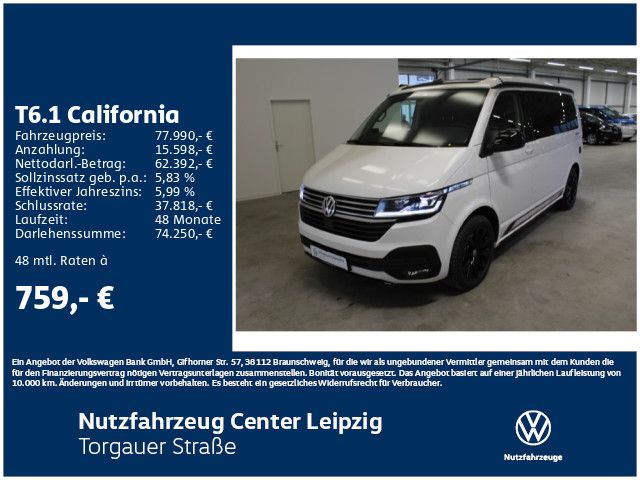 Volkswagen T6.1 California Beach Camper "Edition" 2.0 l TDI