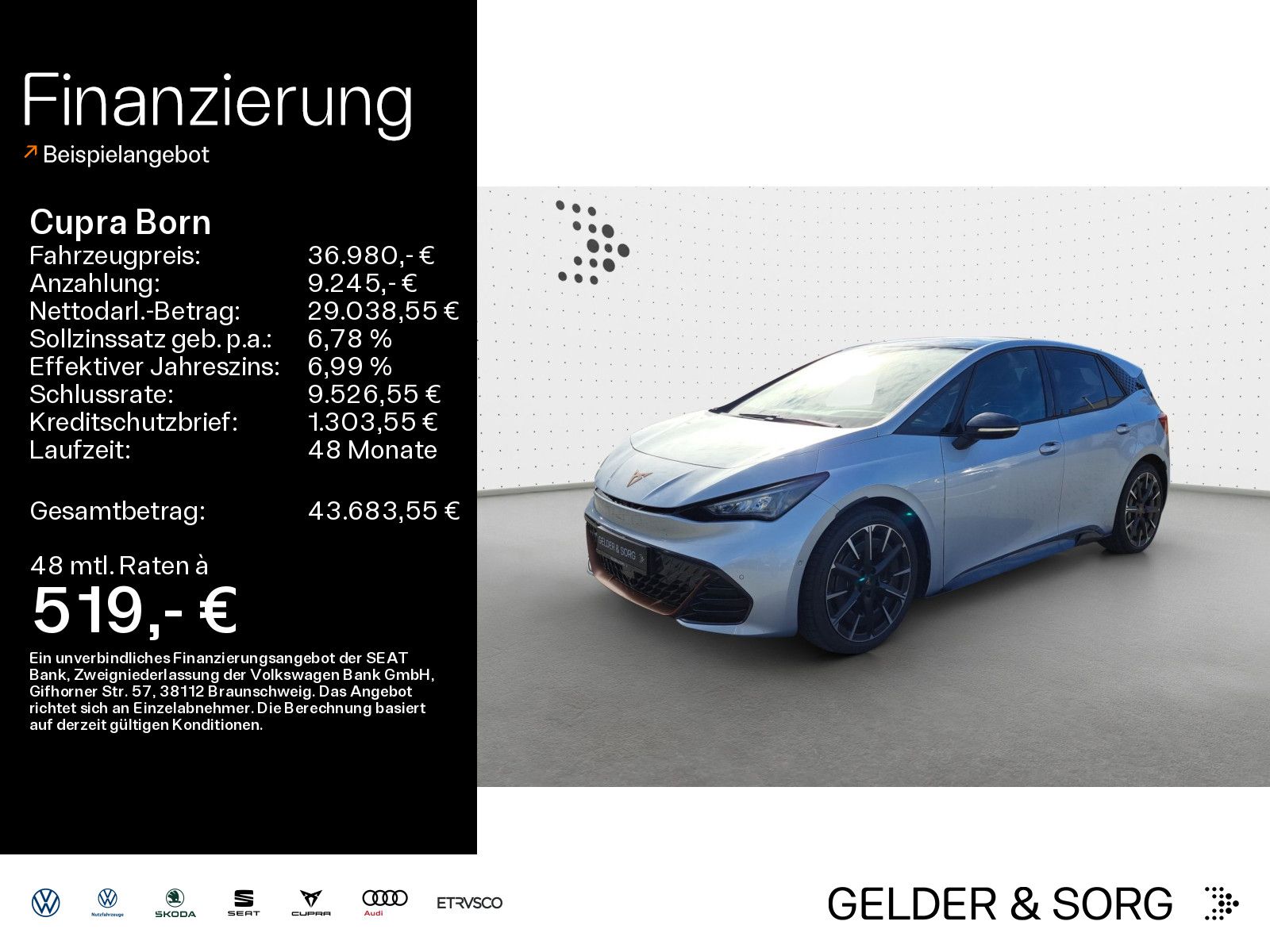 Cupra Born VZ 79kWh Schalensitz*Pano*Sennheiser*19Z