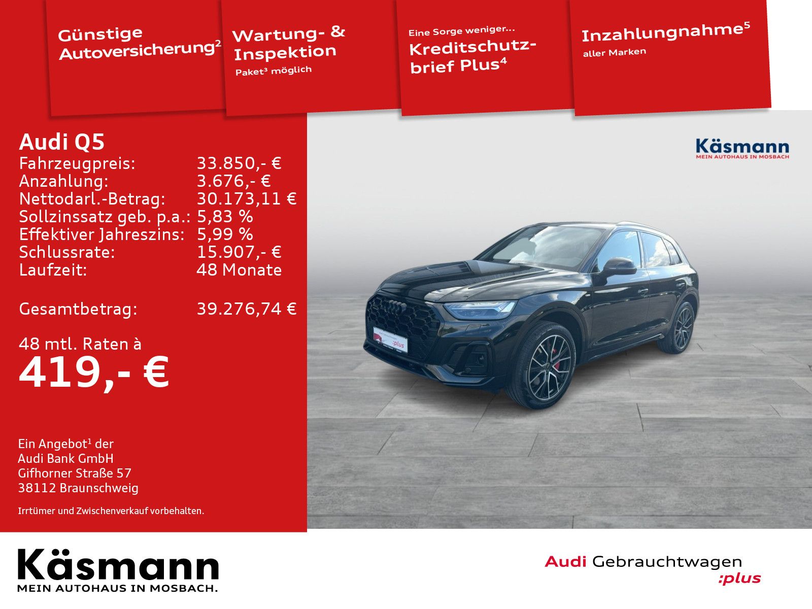 Audi Q5 S line 50TFSIe qu 2x S line MATRIX ACC KAM imagem 2