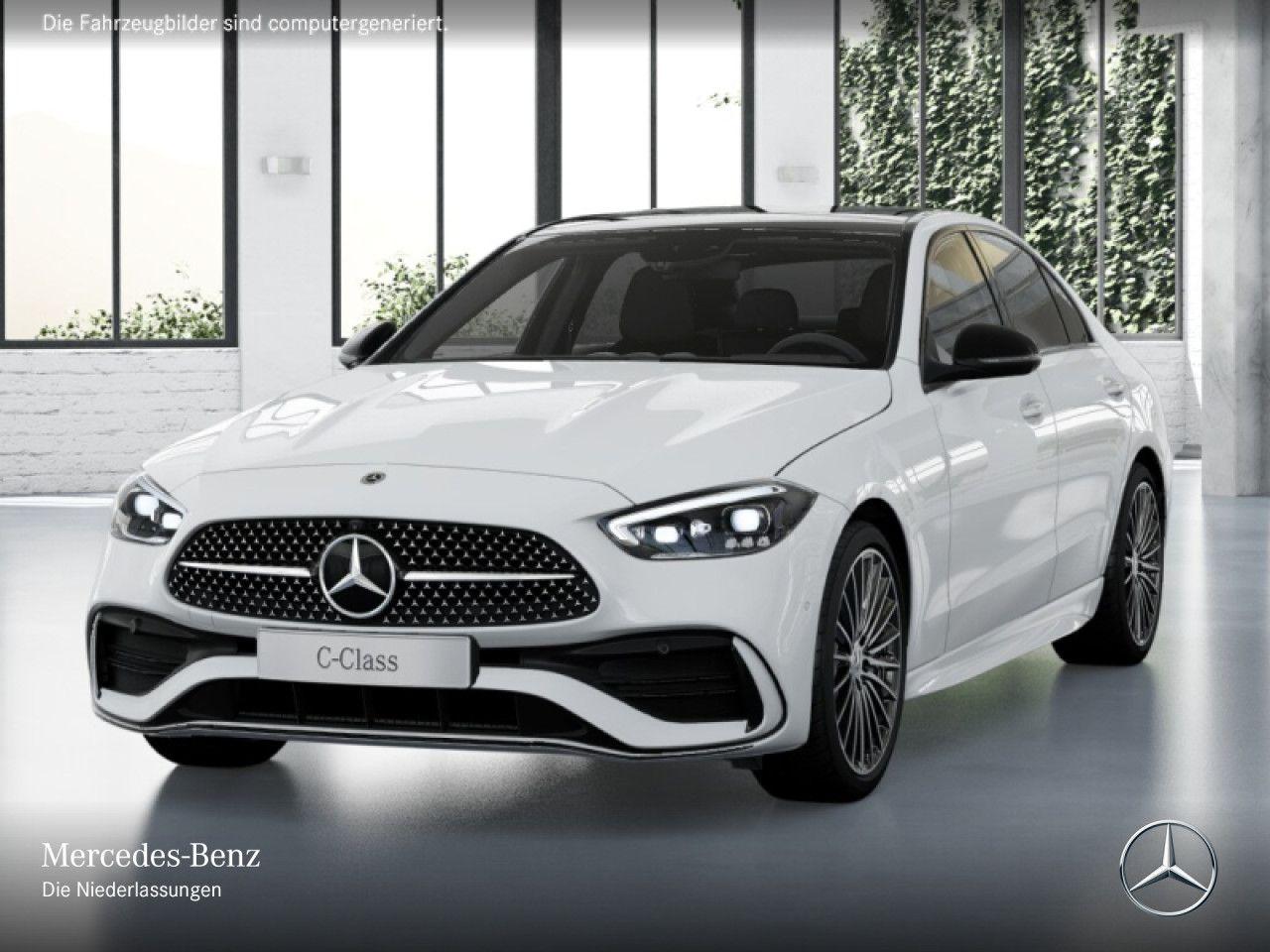 Mercedes-Benz C 200 AMG+NIGHT+PANO+360+19"+TOTW+KEYLESS+9G