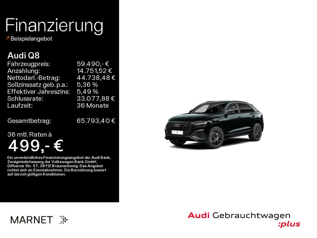 AUDI Q8 SUV 55 TFSI qu S line*Navi*Matrix*B&amp;O*AHK*Pan