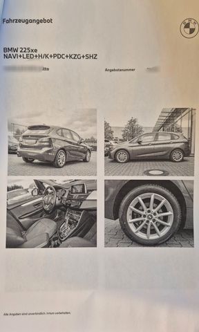 BMW 225 Active Tourer 225xe iPerformance