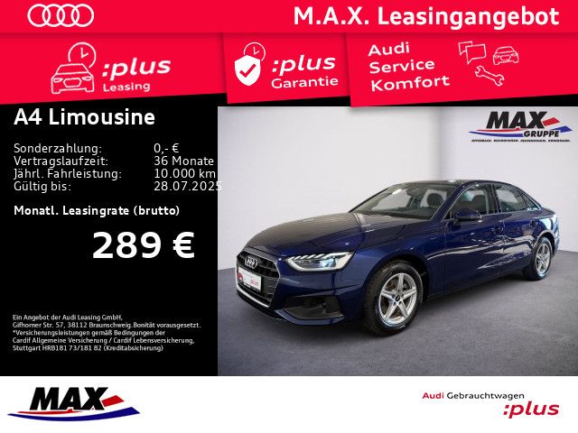 A4 Limousine 35 TFSI STRONIC LED+NAV+TEMPO+SITZH