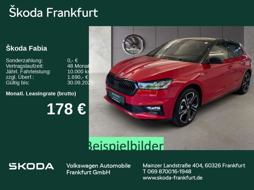 Skoda Fabia Monte Carlo 1,0 TSI 70 kW 5-Gang mech.
