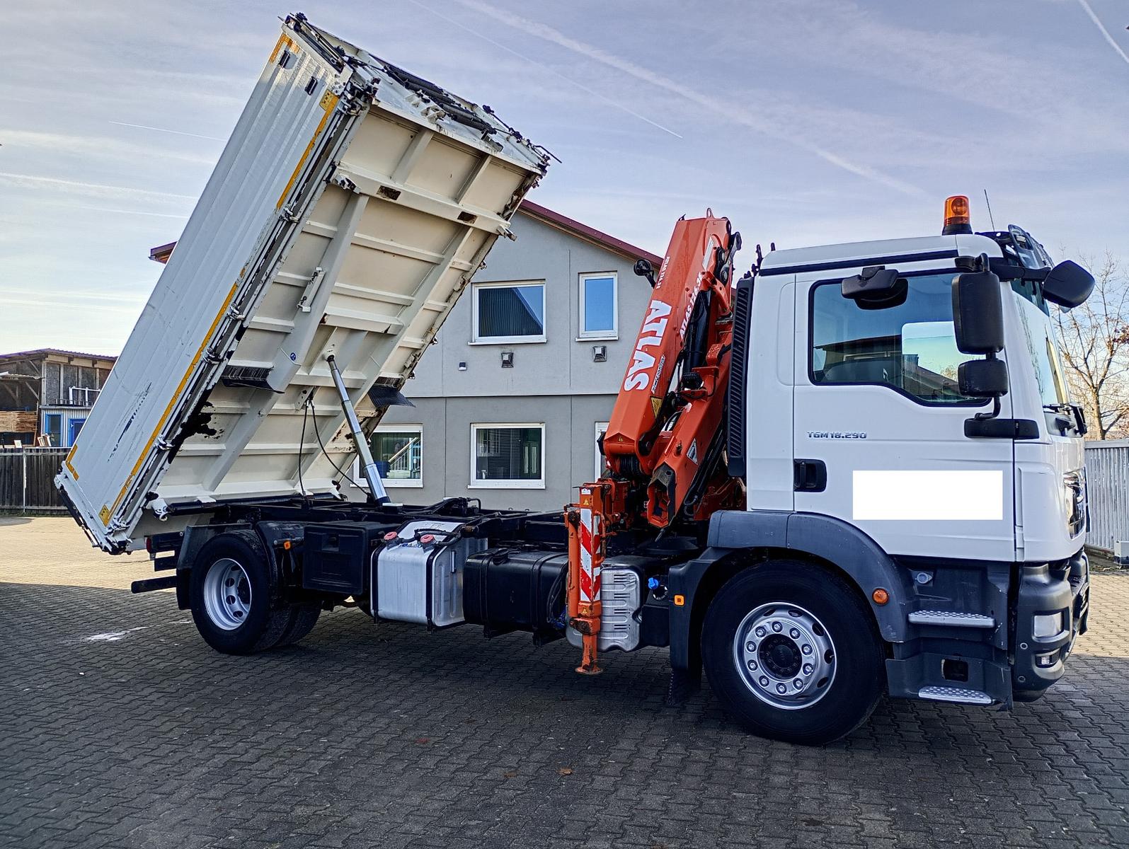 MAN TGM 18.290 4X2 Kipper m. Atlas 126.3E-A3 10,6m