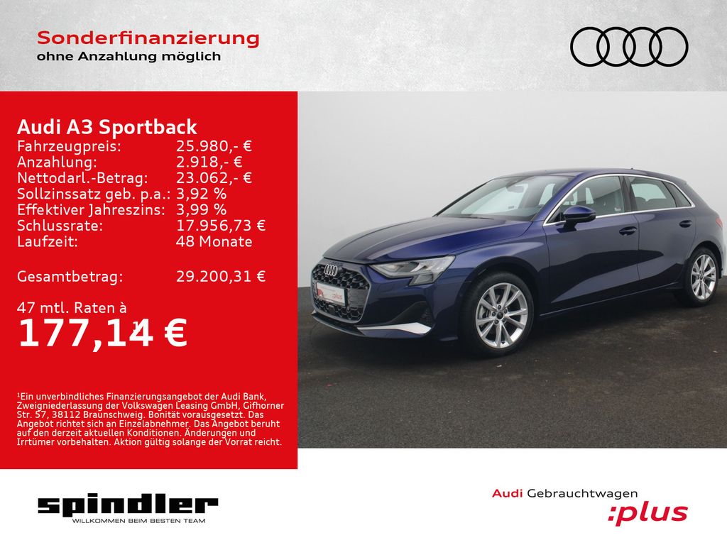 Audi A3 Sportback advanced 35TDI S-tronic / MMI-Navi+