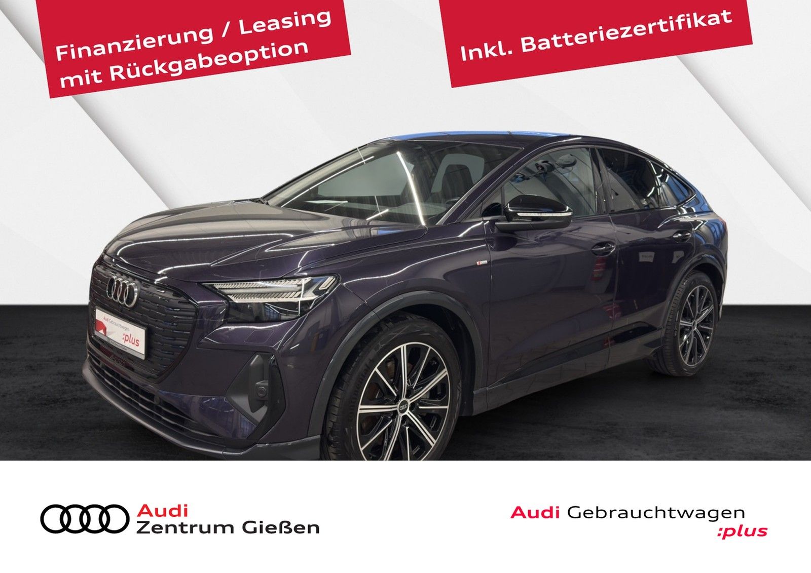 Audi Q4 e-tron Sportback 40 S line Black Matrix-LED S