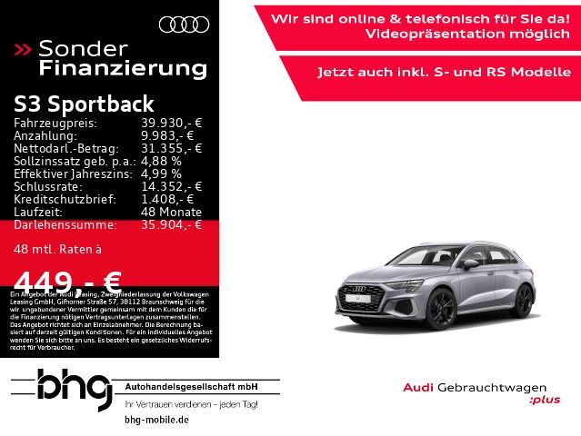 Audi S3 Sportback 2.0 TFSI quattro s-tronic