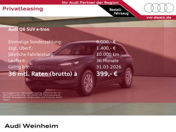 Audi Leasingangebot: Audi Q6 SUV e-tron   !! E-Förderung als Anzahlung !!