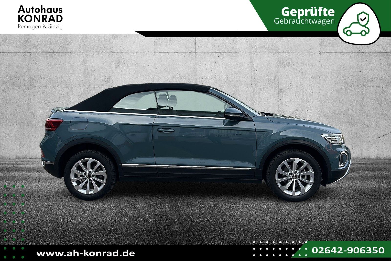 Fahrzeugabbildung Volkswagen T-Roc Cabriolet Style+LED+Navi+AHK