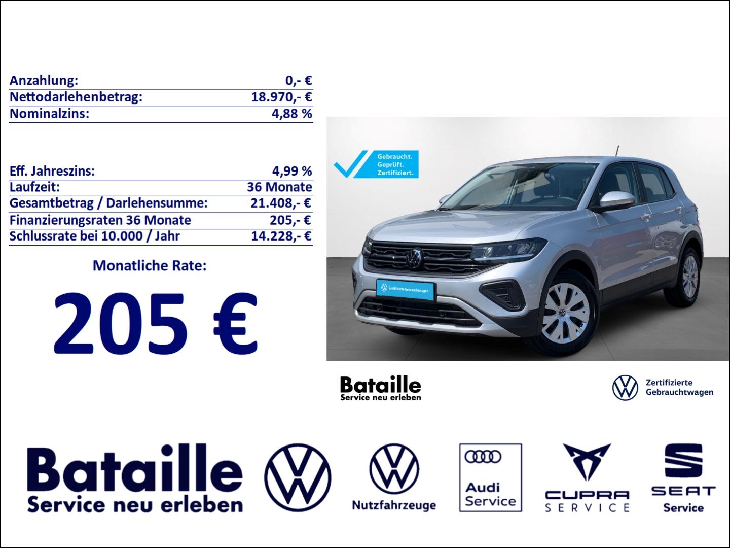 Volkswagen T-Cross 1.0 TSI SHZ GJR App-Connect Klima