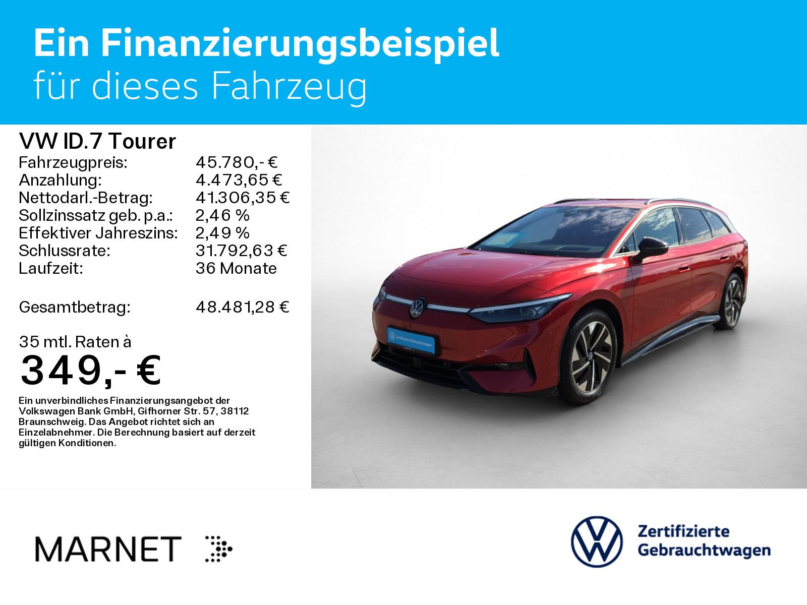 Volkswagen ID.7 Tourer Pro Navi Wärmep. IQ-Light IQ-Drive A foto 2