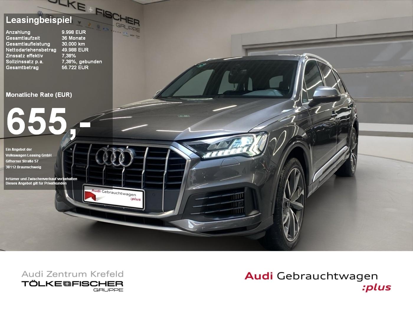 Audi Q7 55 3.0 TFSI quattro e Basis Pano AUT Kam. 360